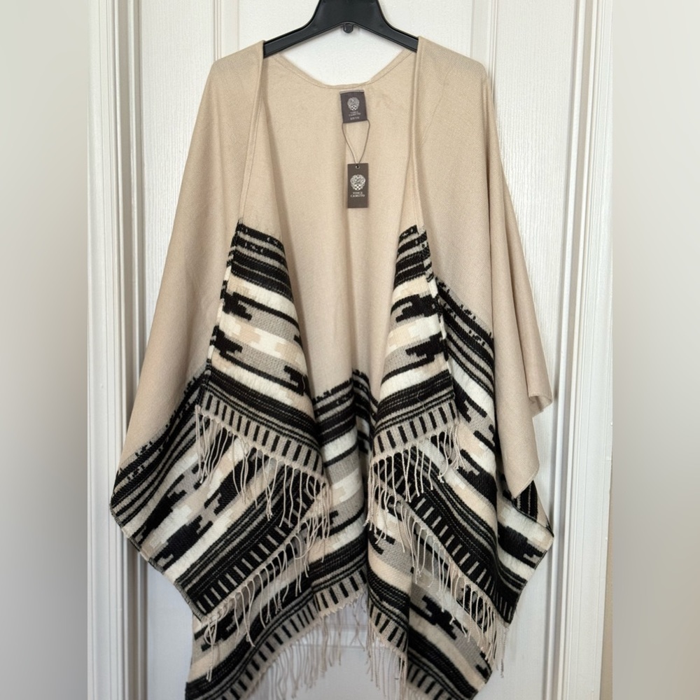 Vince Camuto Southwestern Style Cardigan Cape